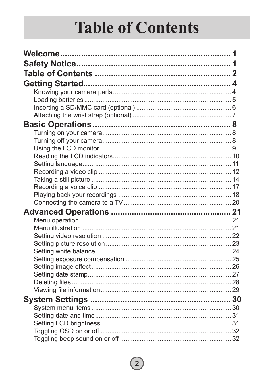AIPTEK Pocket DV 5300 User Manual | Page 3 / 57