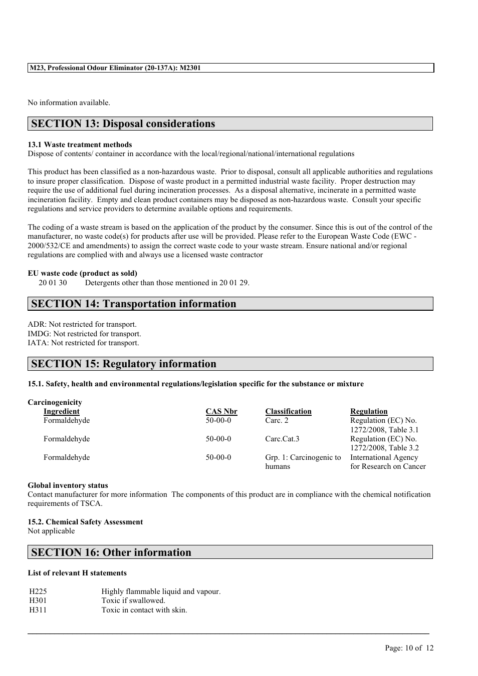 MEGUIAR'S M23 User Manual | Page 10 / 12