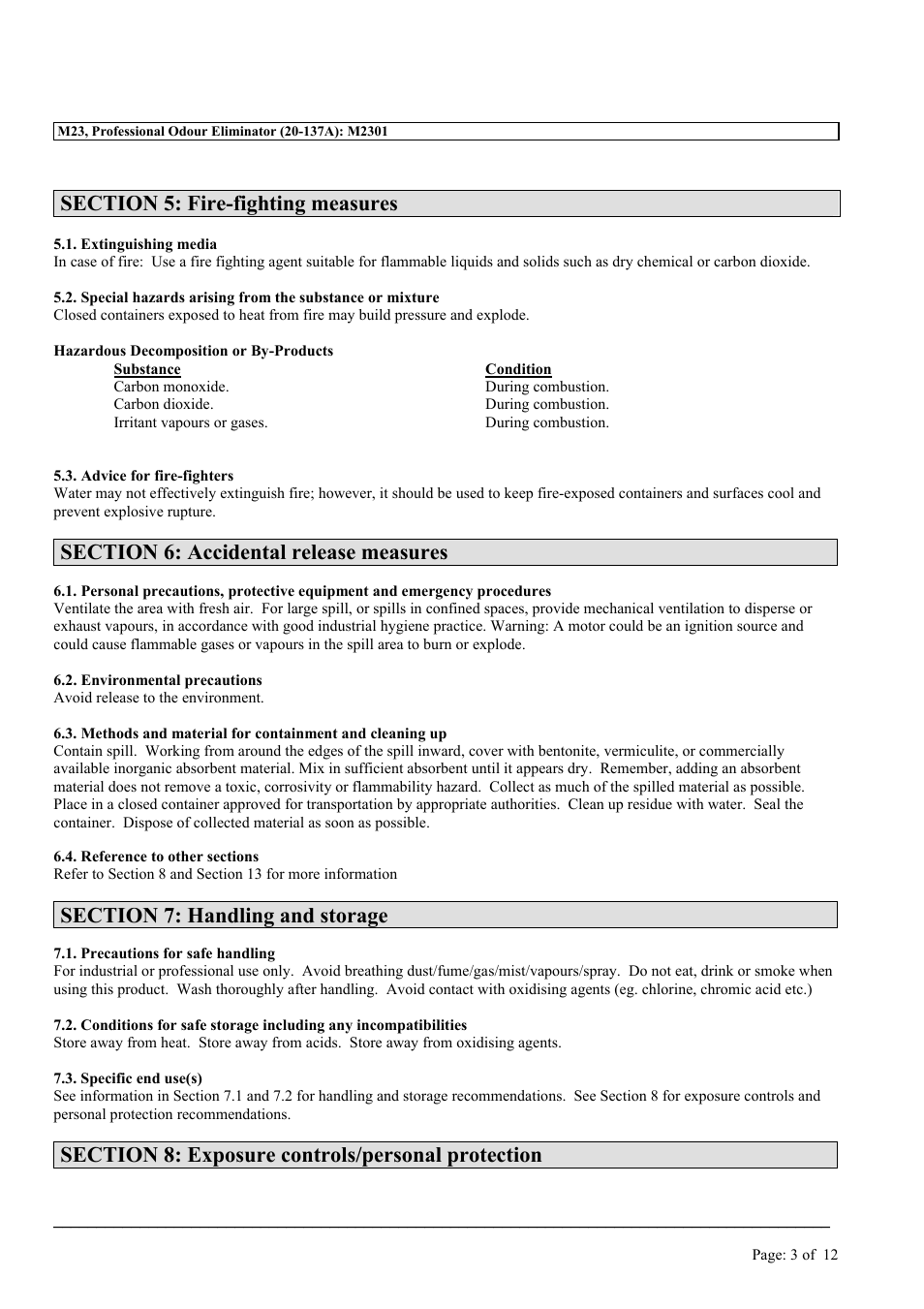 MEGUIAR'S M23 User Manual | Page 3 / 12