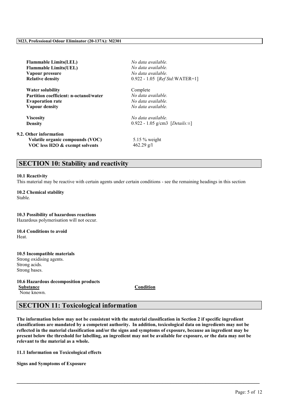 MEGUIAR'S M23 User Manual | Page 5 / 12