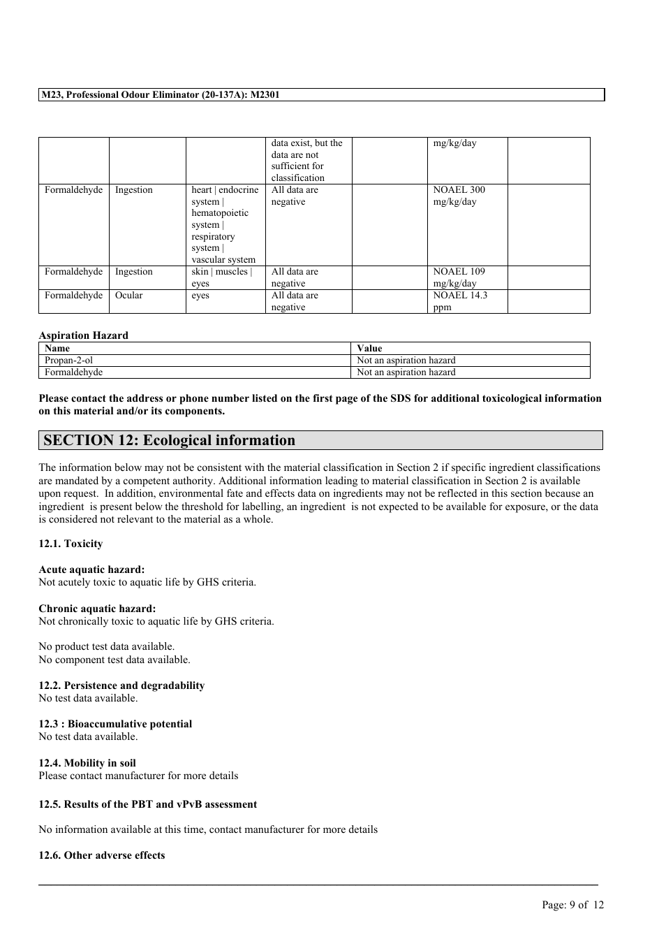MEGUIAR'S M23 User Manual | Page 9 / 12