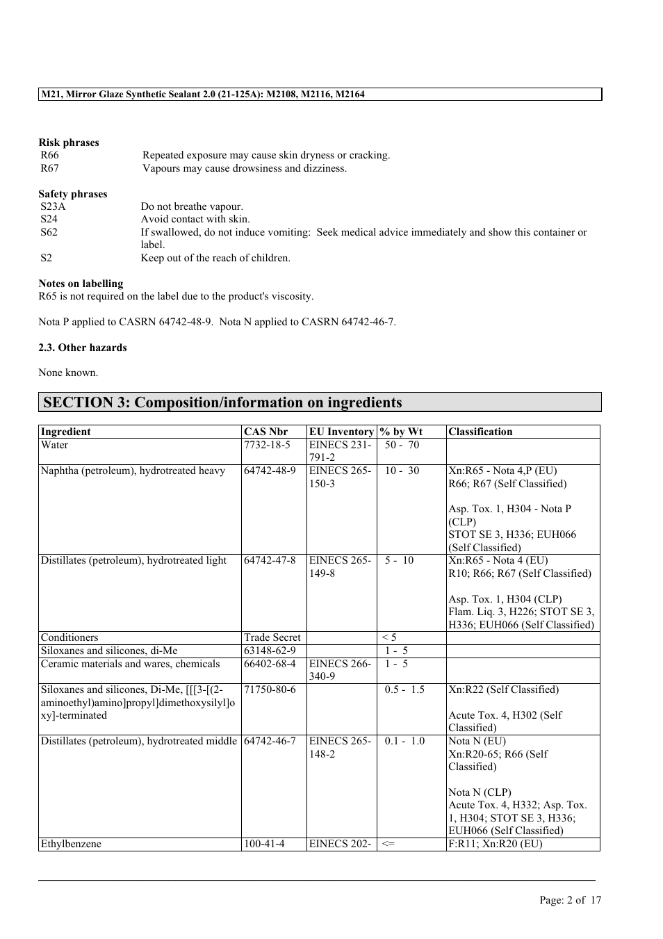 MEGUIAR'S M21 User Manual | Page 2 / 17