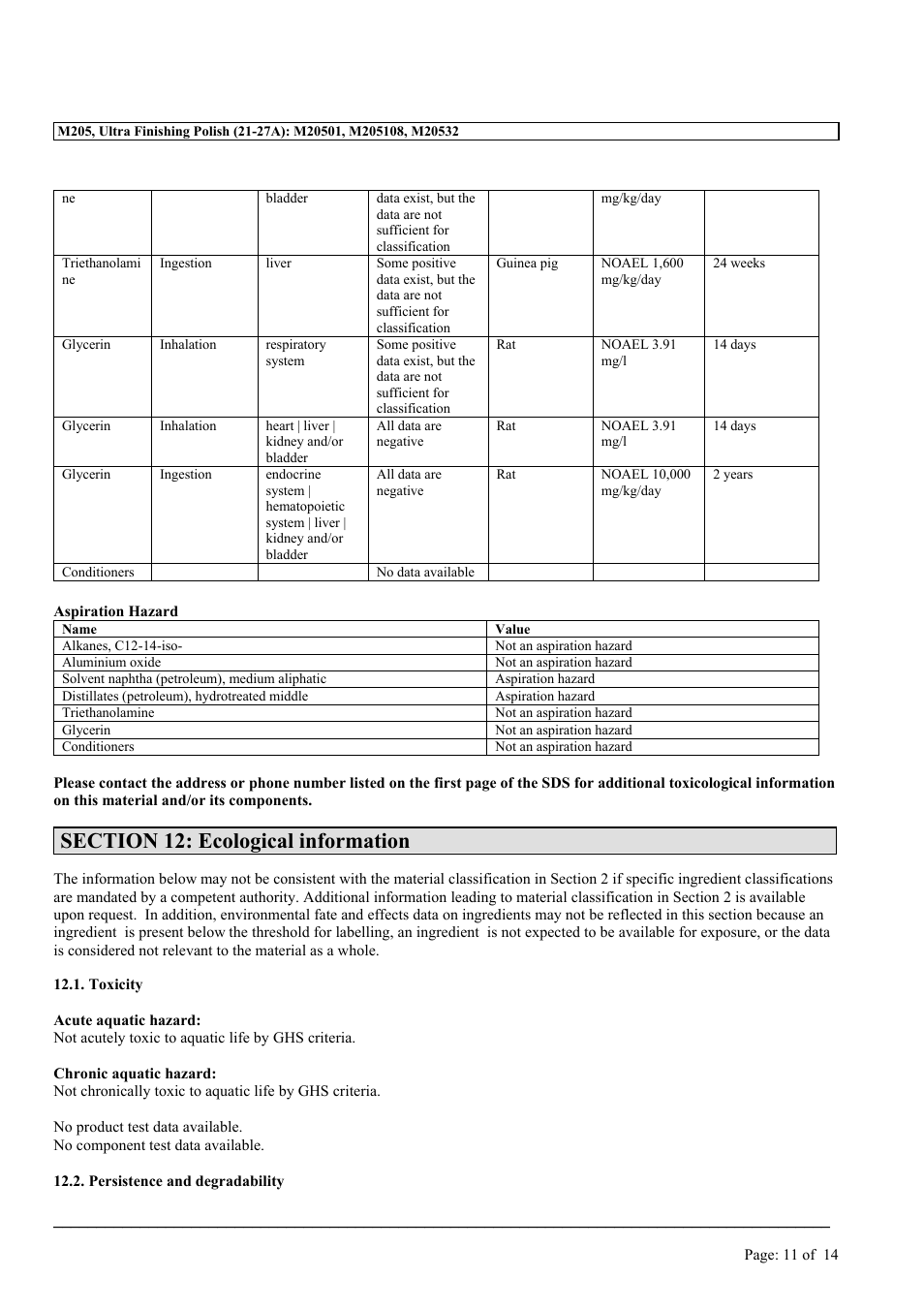 MEGUIAR'S M205 User Manual | Page 11 / 14