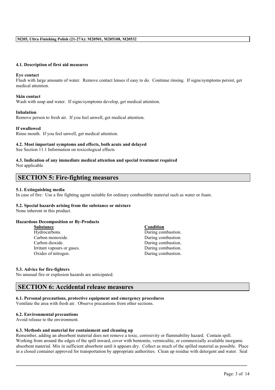 MEGUIAR'S M205 User Manual | Page 3 / 14