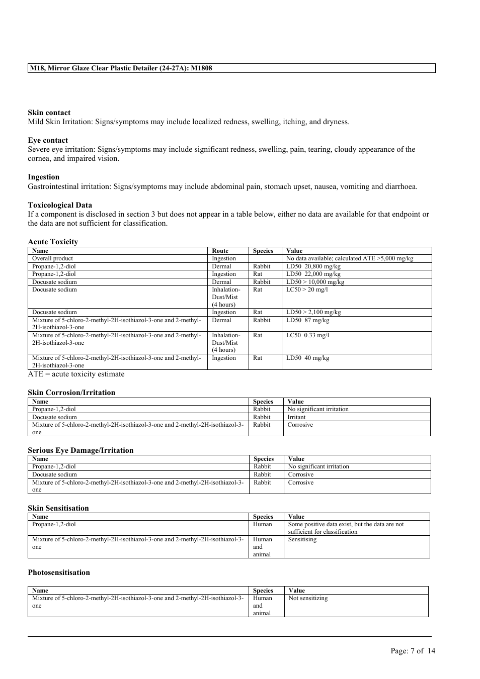 MEGUIAR'S M18 User Manual | Page 7 / 14