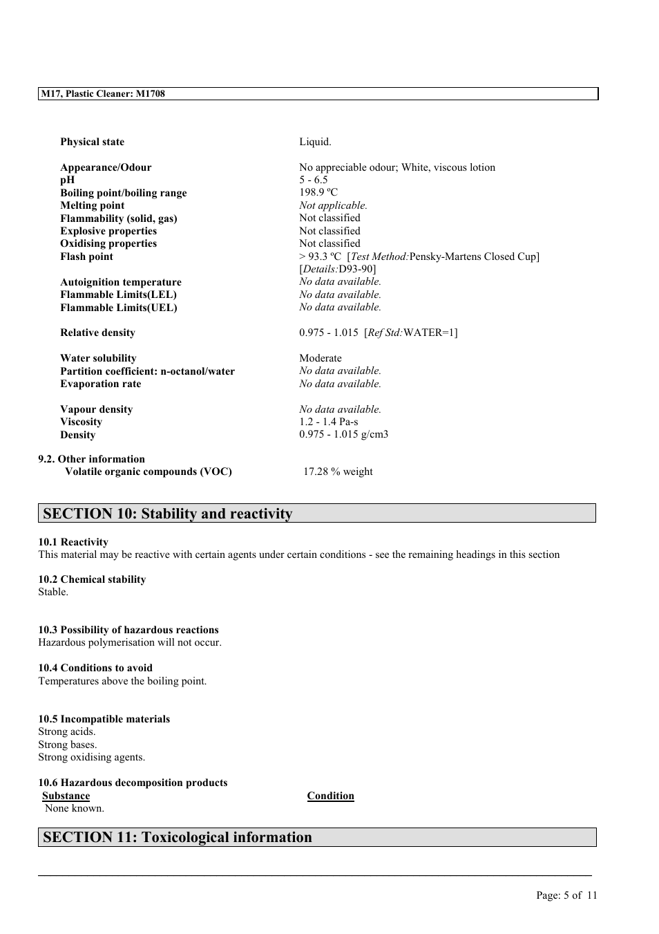 MEGUIAR'S M17 User Manual | Page 5 / 11