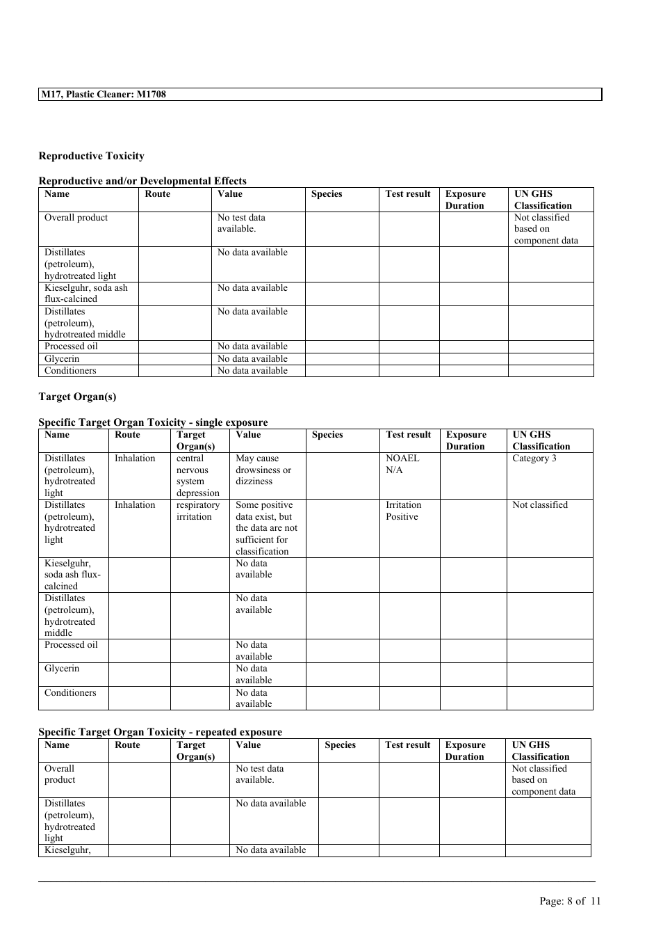 MEGUIAR'S M17 User Manual | Page 8 / 11