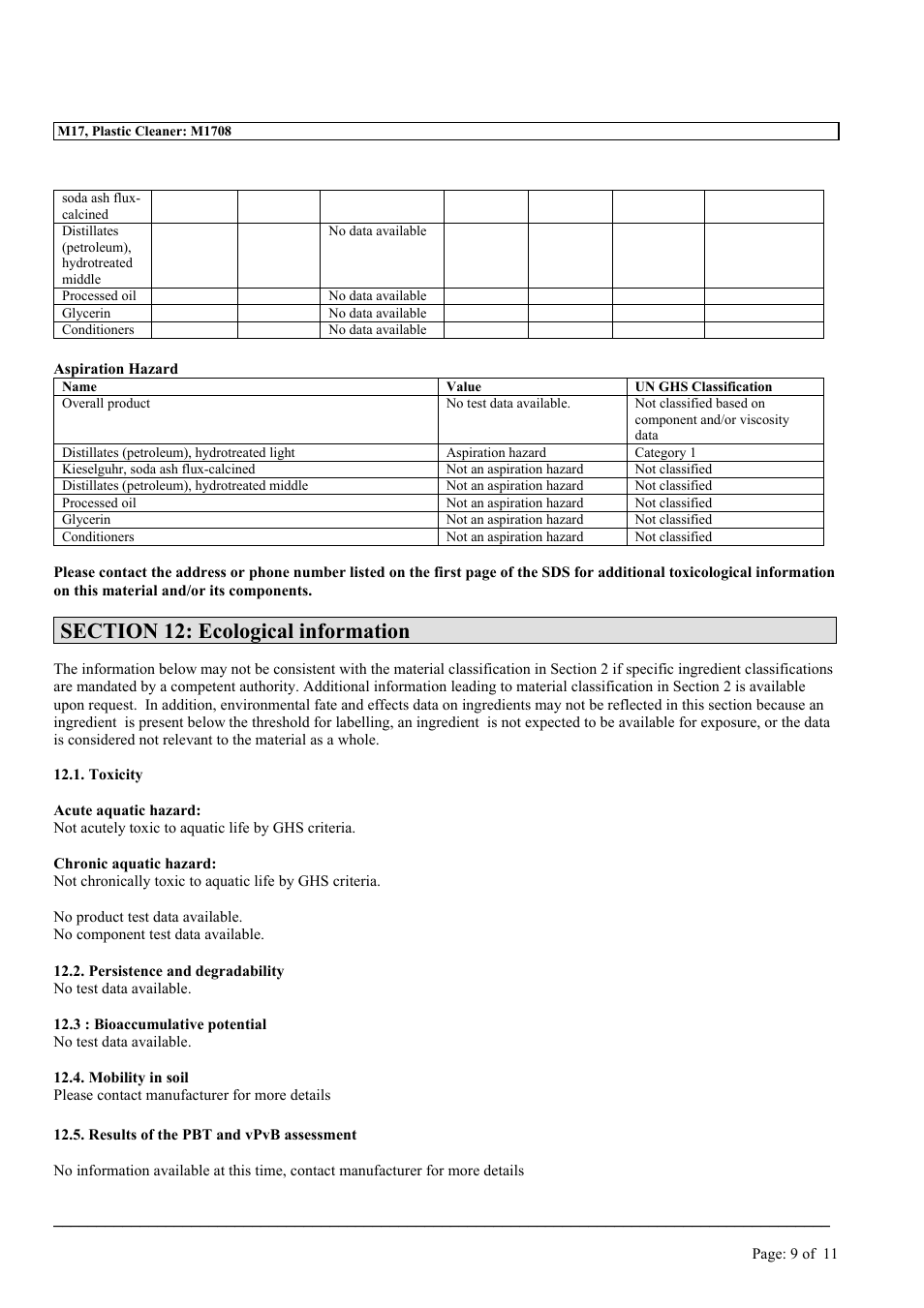 MEGUIAR'S M17 User Manual | Page 9 / 11