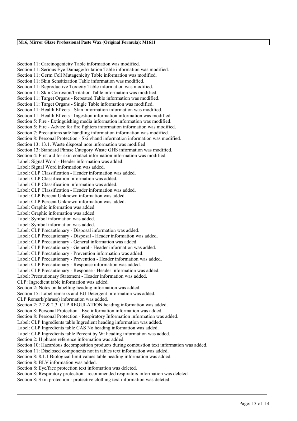 MEGUIAR'S M16 User Manual | Page 13 / 14