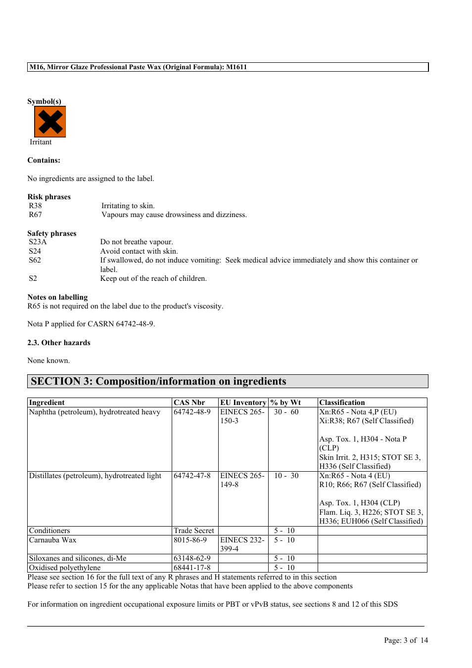 MEGUIAR'S M16 User Manual | Page 3 / 14