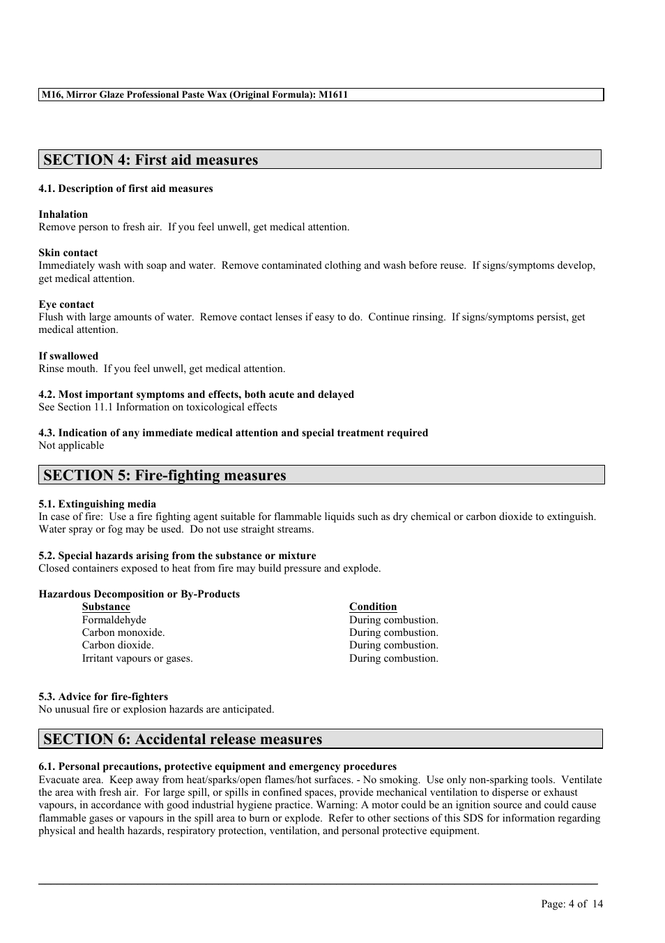 MEGUIAR'S M16 User Manual | Page 4 / 14