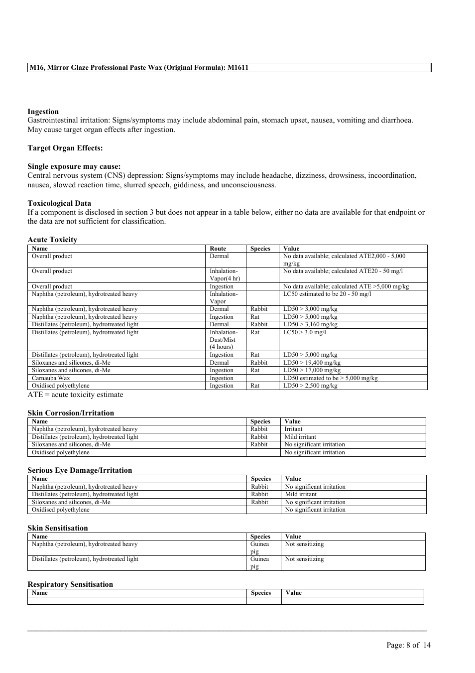 MEGUIAR'S M16 User Manual | Page 8 / 14