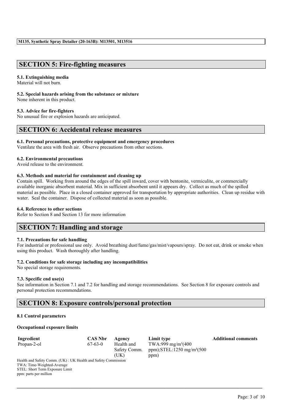 MEGUIAR'S M135 User Manual | Page 3 / 10