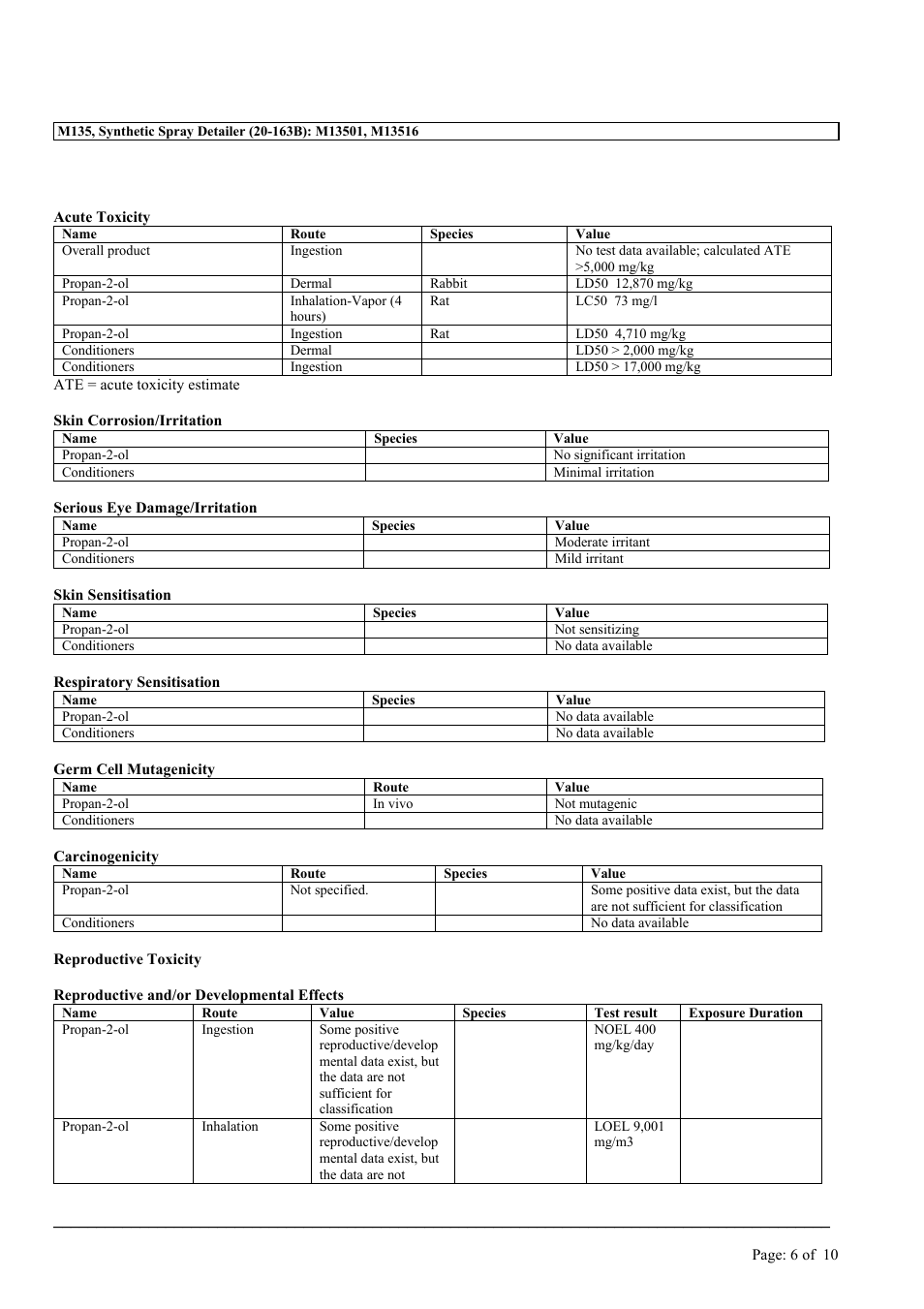 MEGUIAR'S M135 User Manual | Page 6 / 10