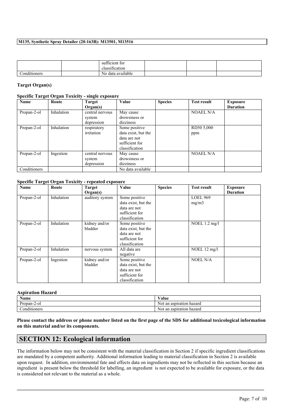 MEGUIAR'S M135 User Manual | Page 7 / 10