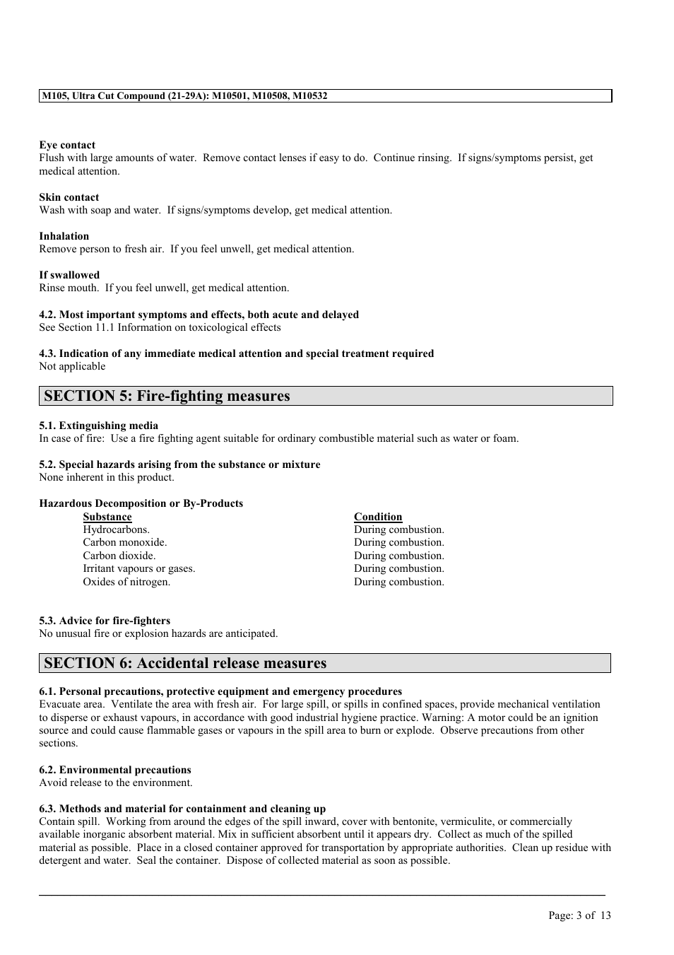 MEGUIAR'S M105 User Manual | Page 3 / 13