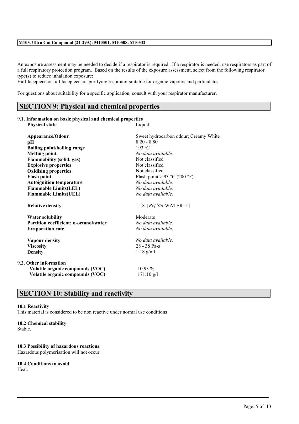 MEGUIAR'S M105 User Manual | Page 5 / 13