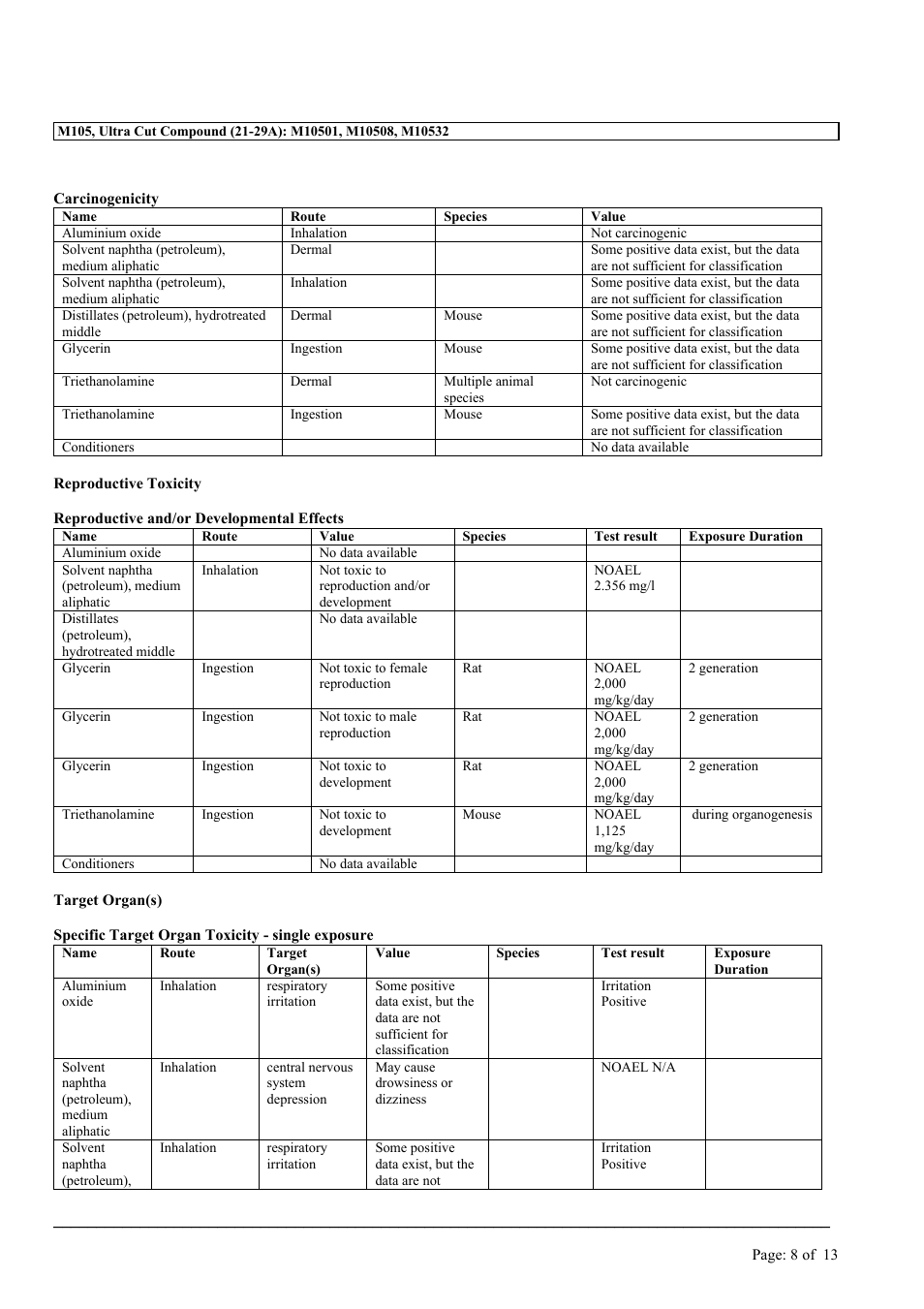 MEGUIAR'S M105 User Manual | Page 8 / 13