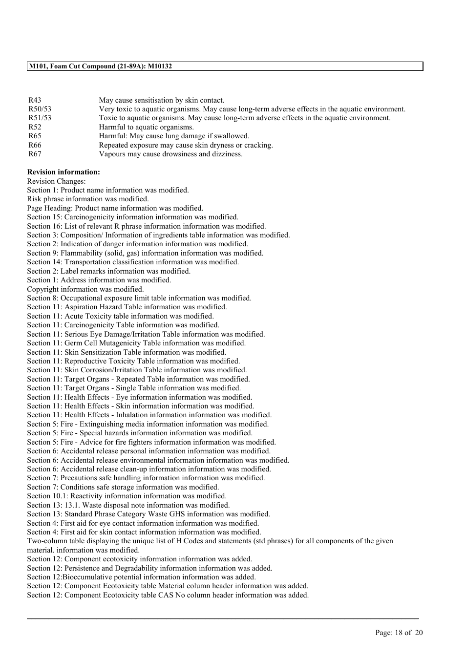 MEGUIAR'S M101 User Manual | Page 18 / 20
