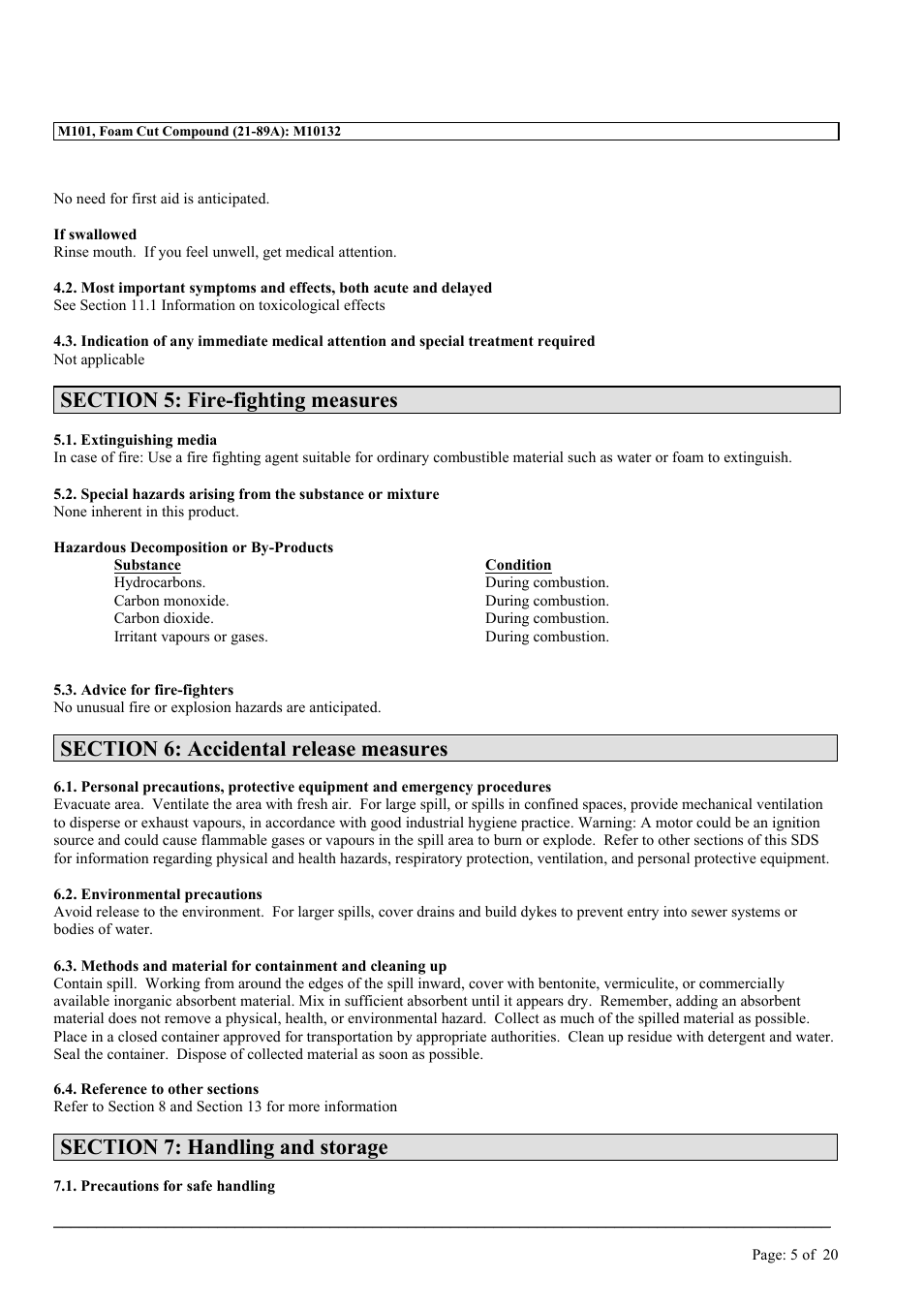 MEGUIAR'S M101 User Manual | Page 5 / 20