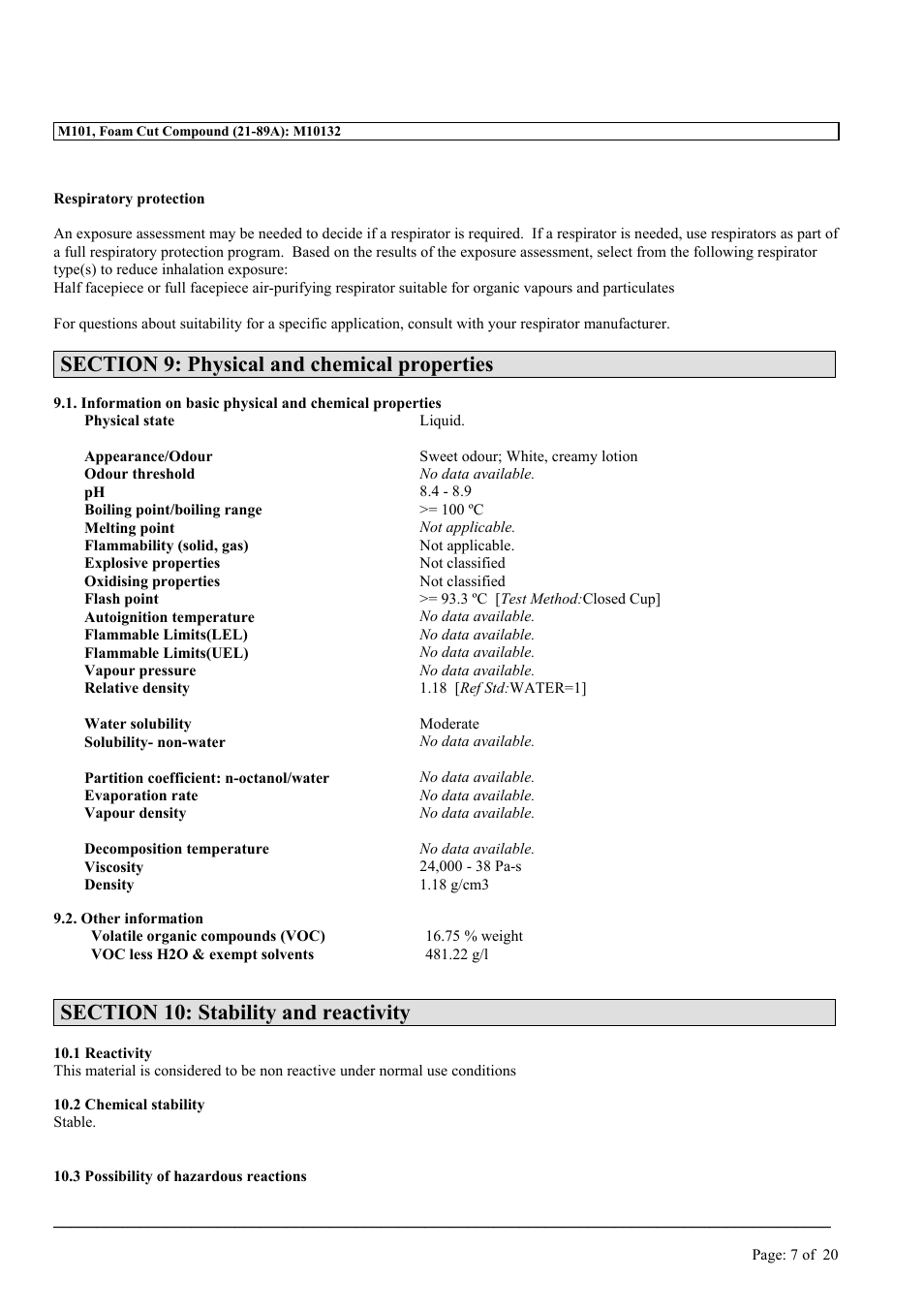 MEGUIAR'S M101 User Manual | Page 7 / 20
