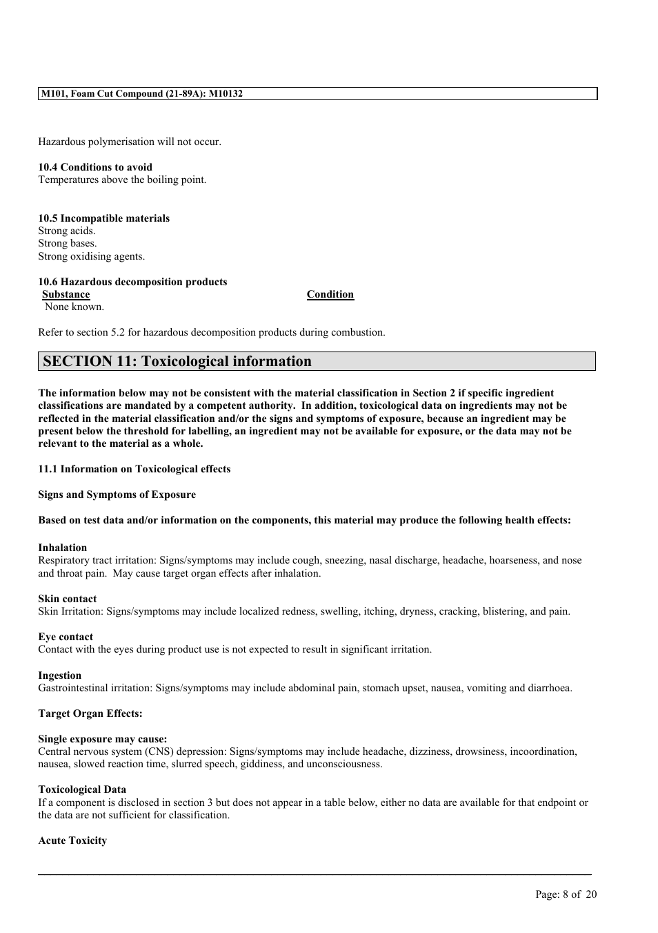 MEGUIAR'S M101 User Manual | Page 8 / 20