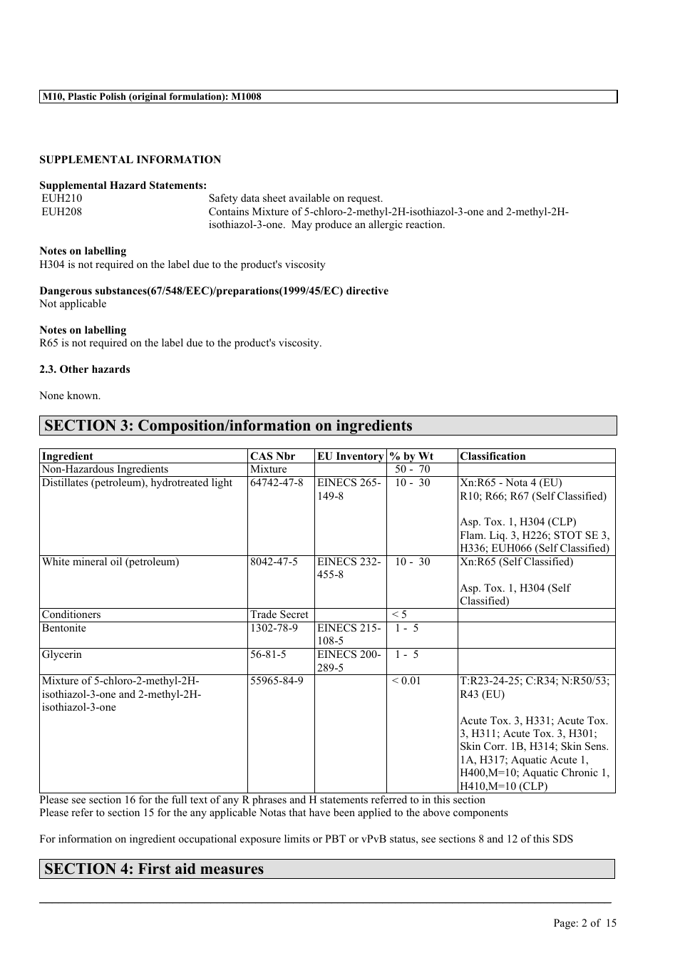 MEGUIAR'S M10 User Manual | Page 2 / 15