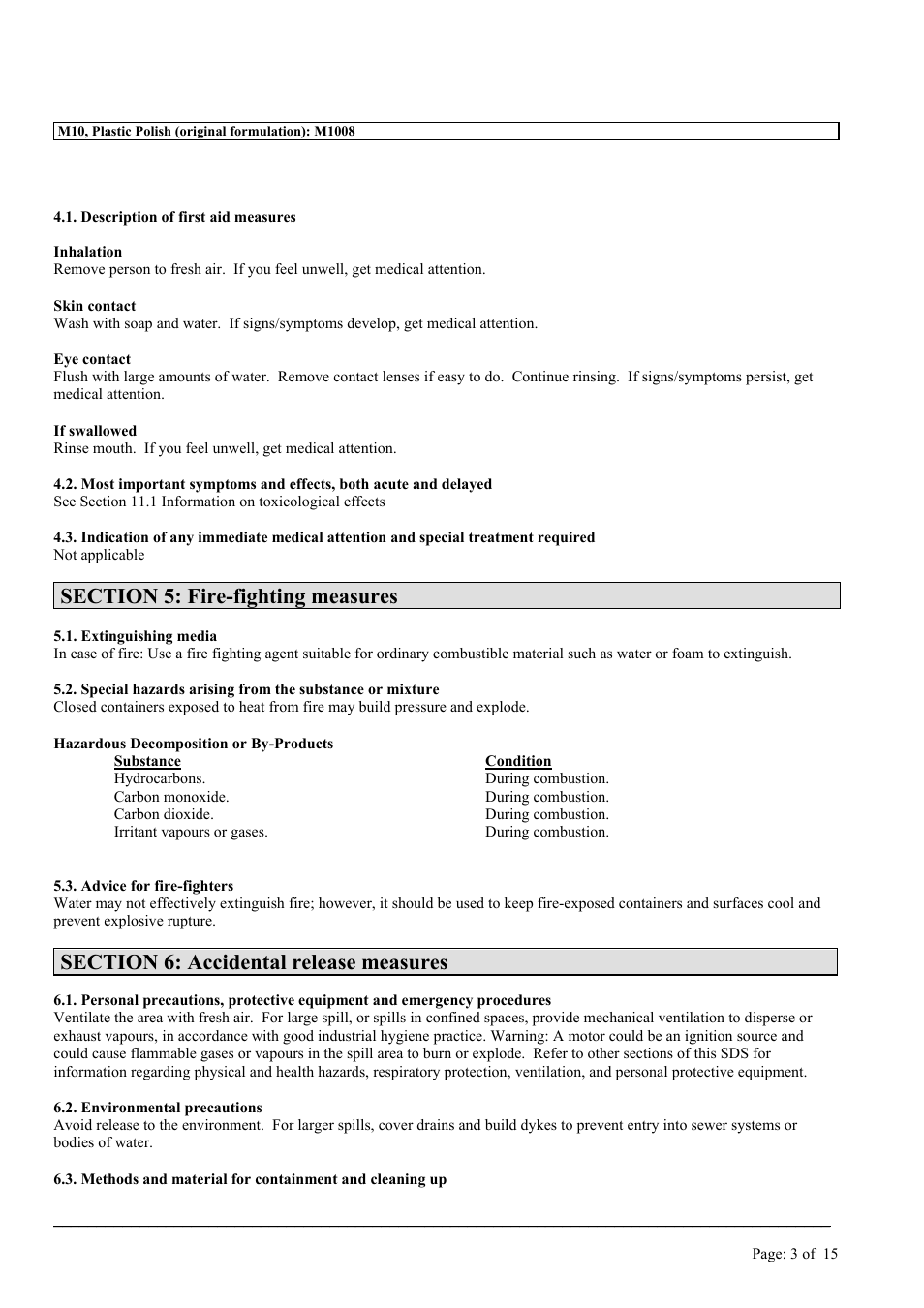 MEGUIAR'S M10 User Manual | Page 3 / 15