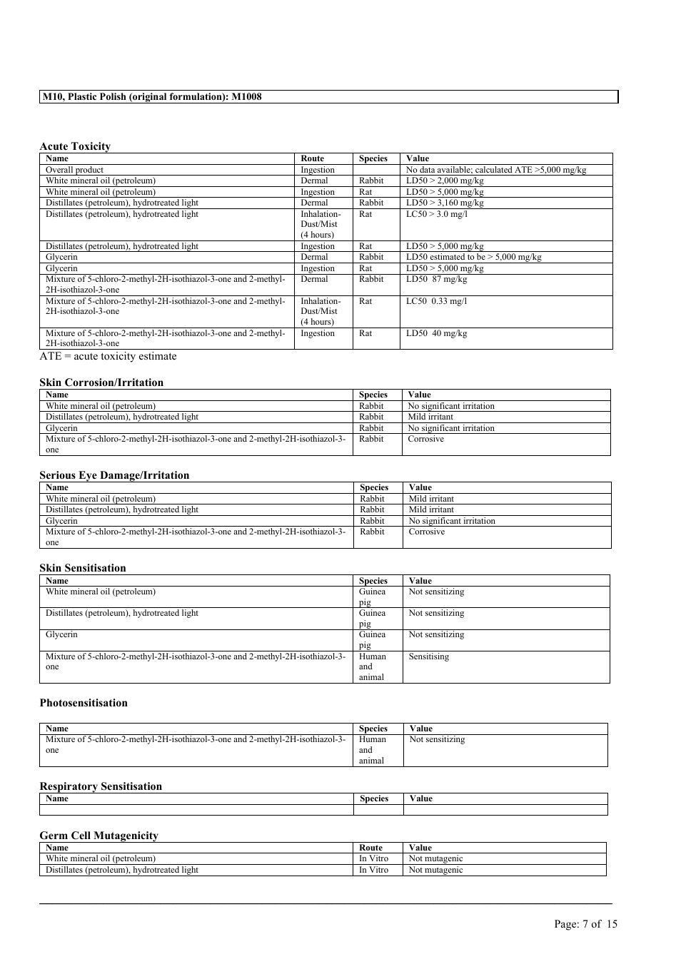 MEGUIAR'S M10 User Manual | Page 7 / 15