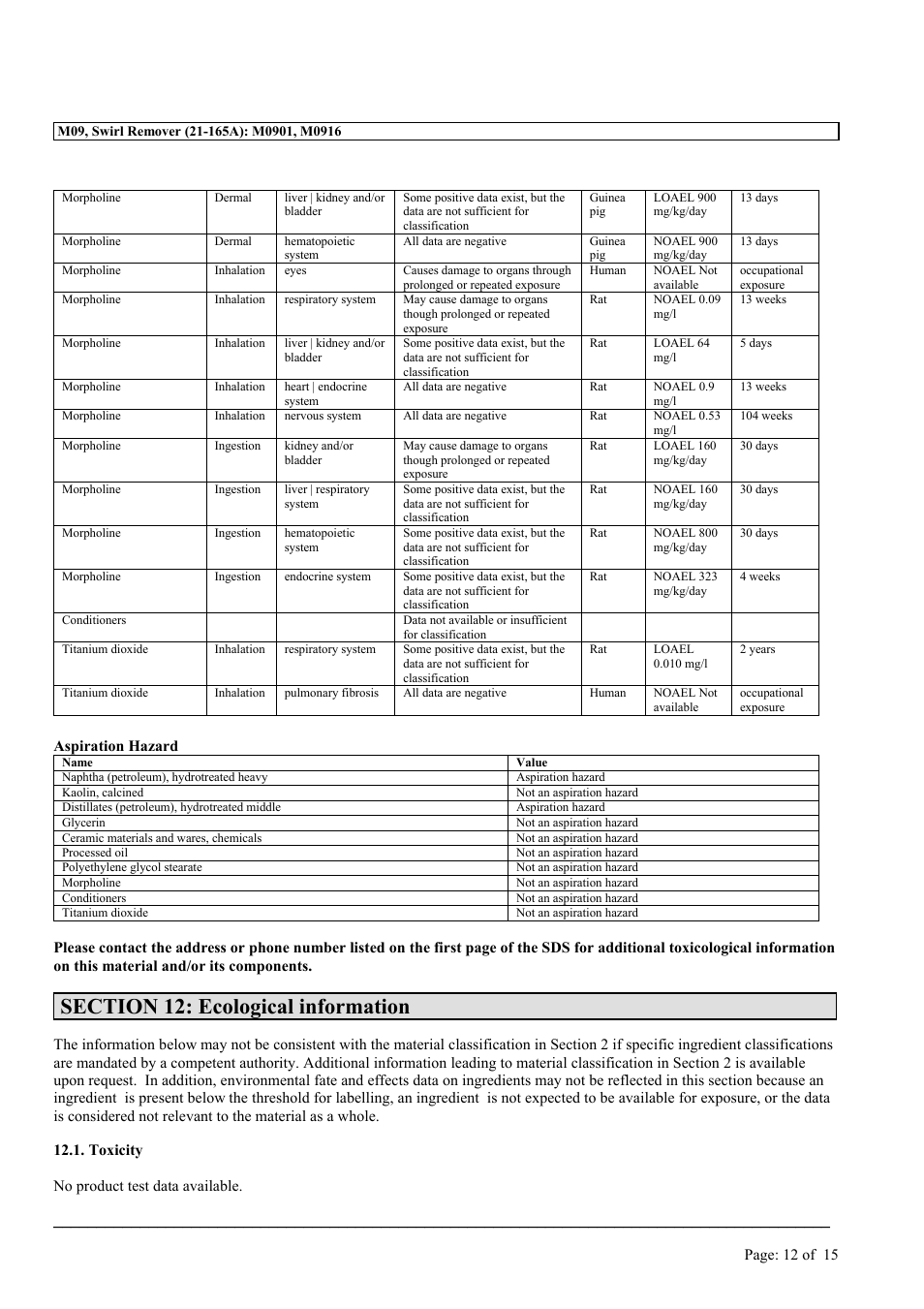 MEGUIAR'S M09 User Manual | Page 12 / 15