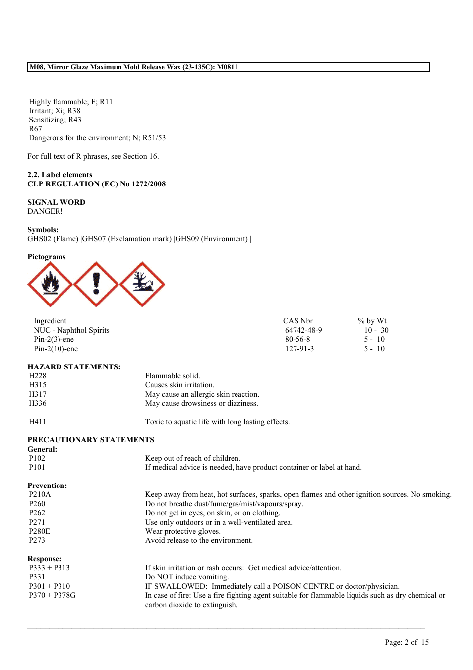 MEGUIAR'S M08 User Manual | Page 2 / 15