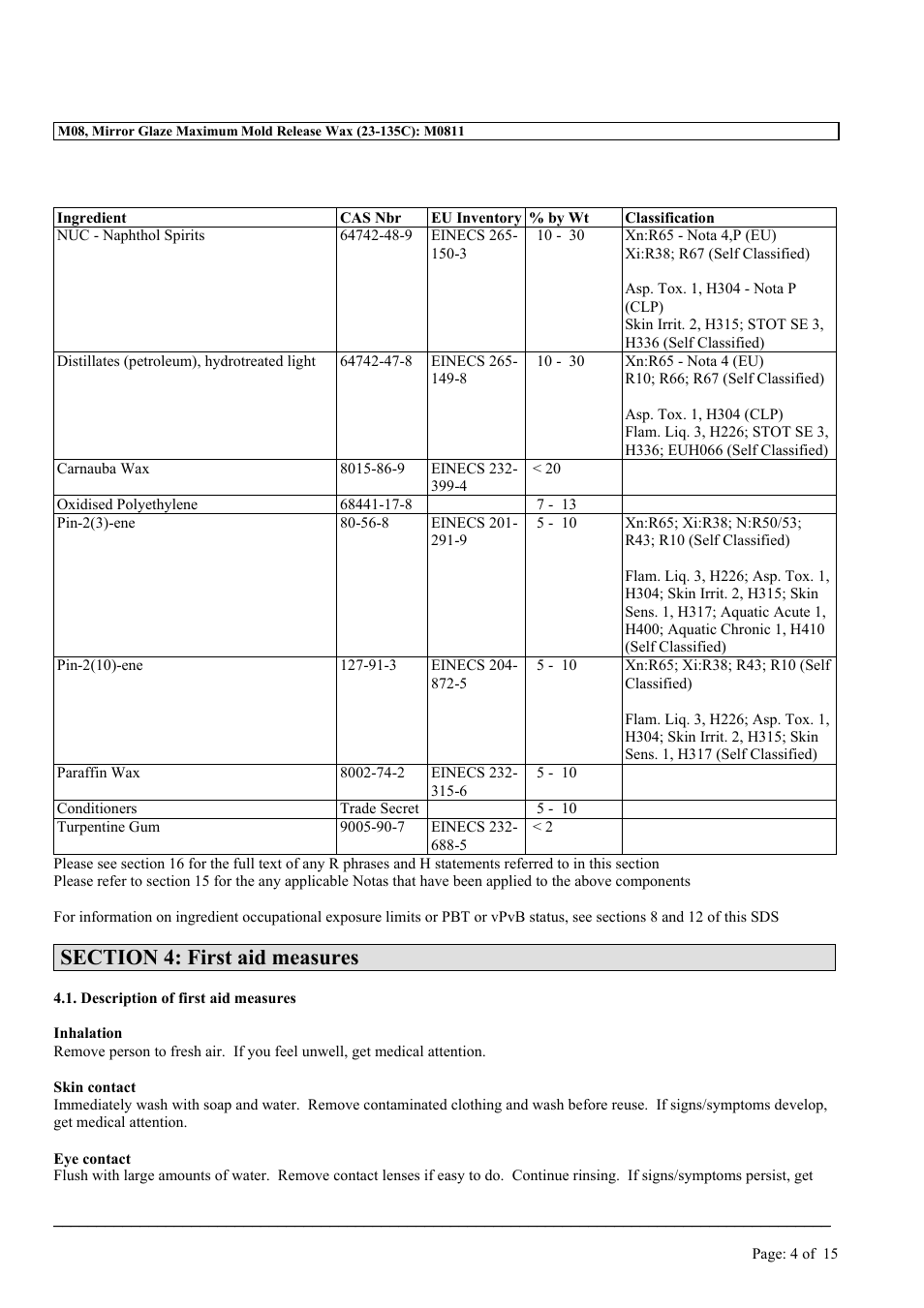 MEGUIAR'S M08 User Manual | Page 4 / 15