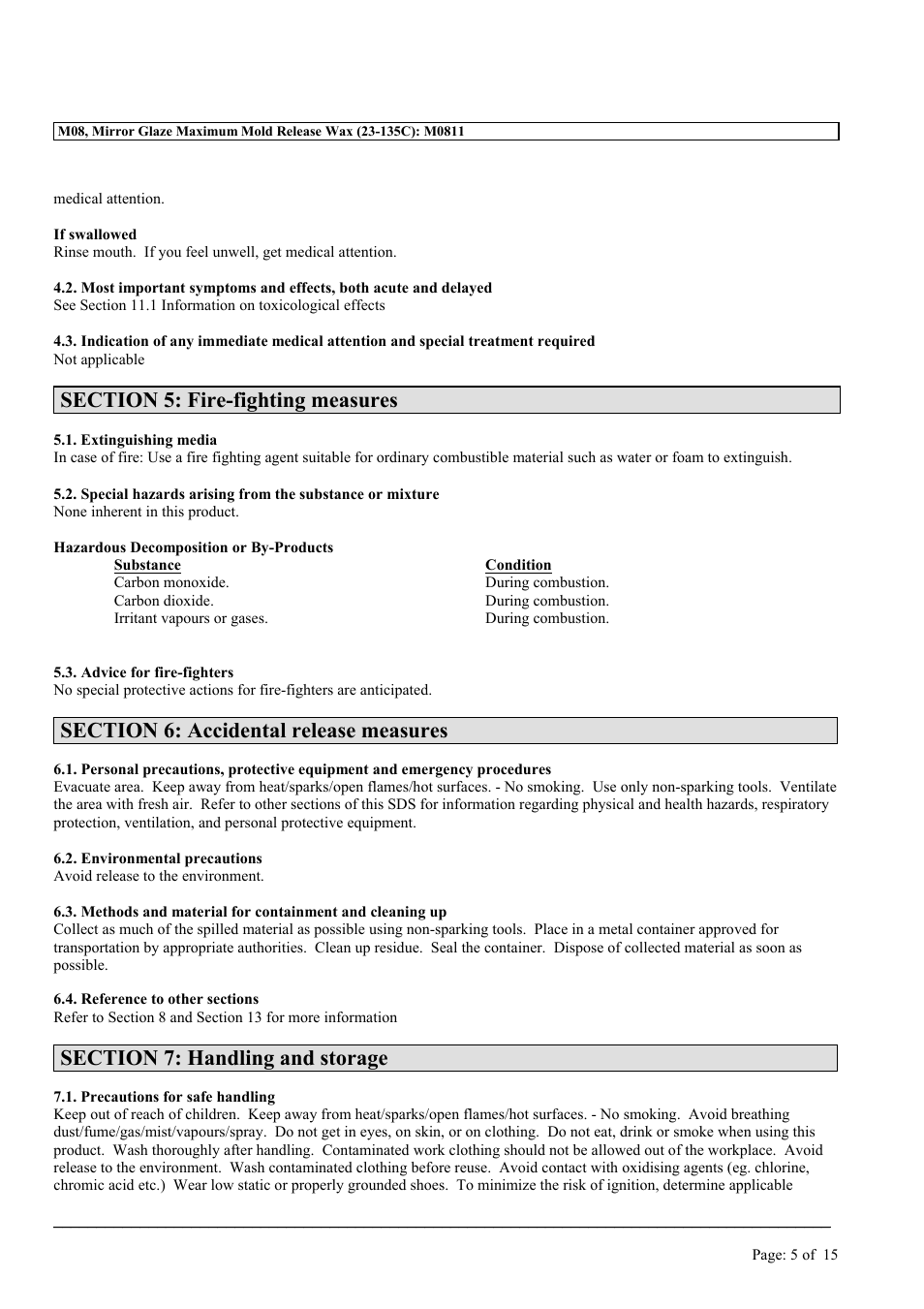 MEGUIAR'S M08 User Manual | Page 5 / 15