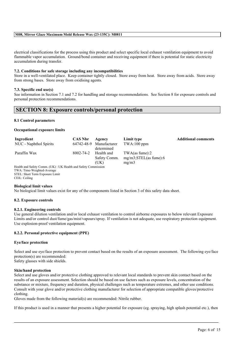 MEGUIAR'S M08 User Manual | Page 6 / 15