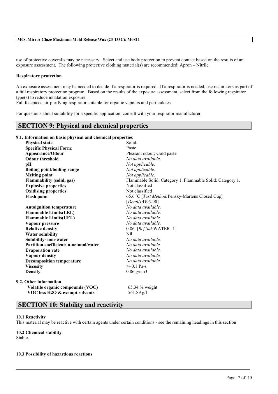 MEGUIAR'S M08 User Manual | Page 7 / 15