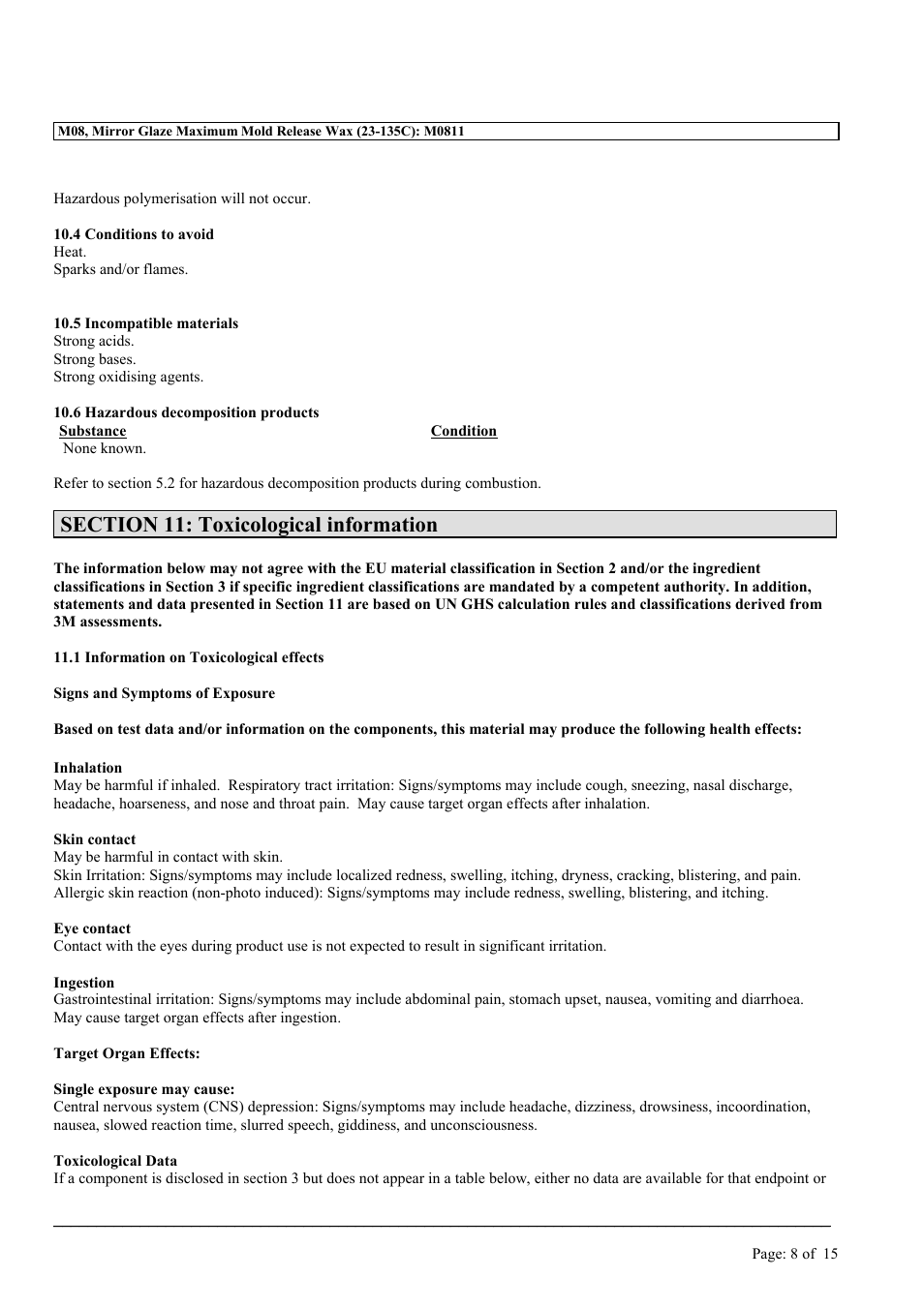 MEGUIAR'S M08 User Manual | Page 8 / 15