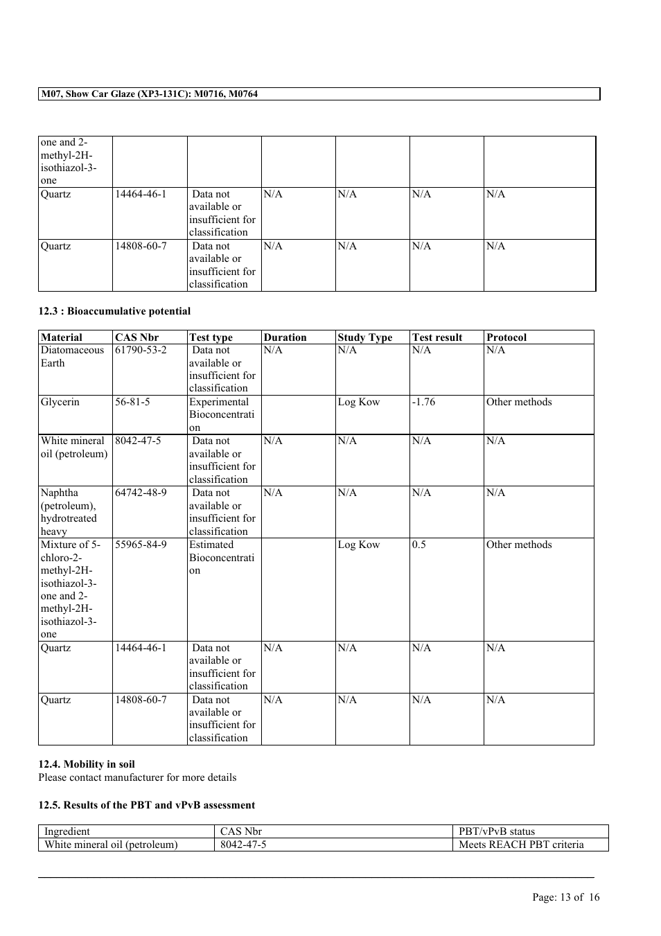 MEGUIAR'S M07 User Manual | Page 13 / 16