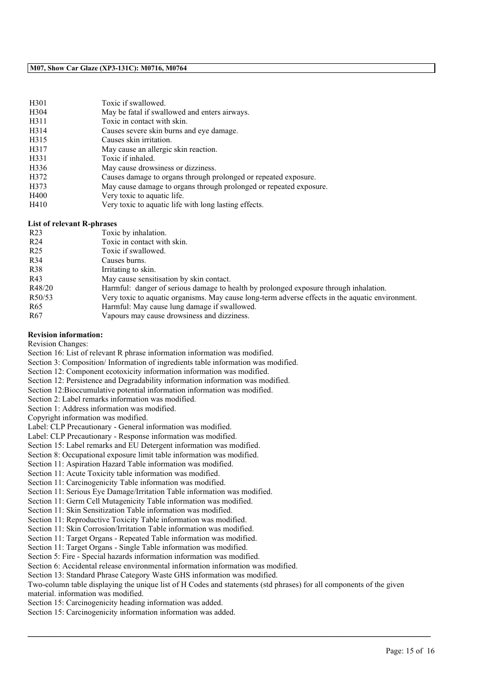 MEGUIAR'S M07 User Manual | Page 15 / 16