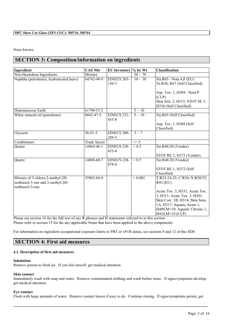 MEGUIAR'S M07 User Manual | Page 3 / 16