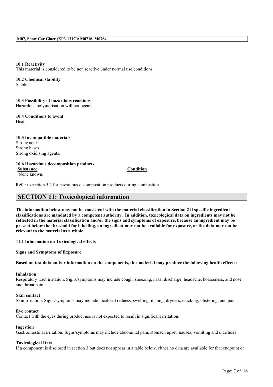 MEGUIAR'S M07 User Manual | Page 7 / 16