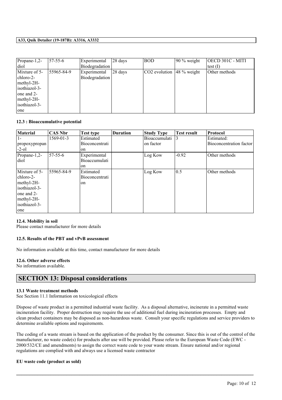 MEGUIAR'S A33 User Manual | Page 10 / 12