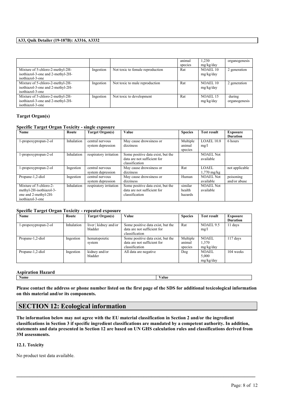 MEGUIAR'S A33 User Manual | Page 8 / 12