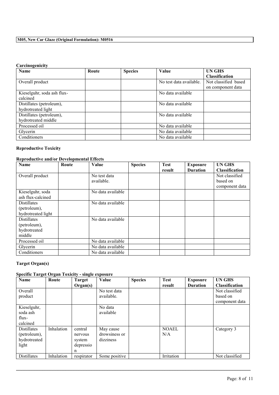 MEGUIAR'S M05 User Manual | Page 8 / 11