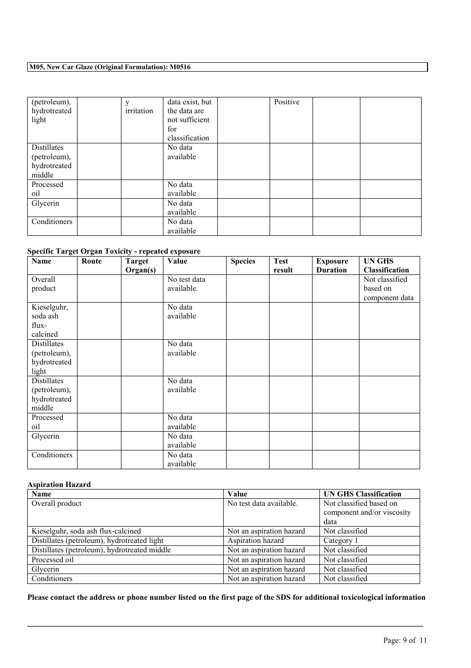 MEGUIAR'S M05 User Manual | Page 9 / 11