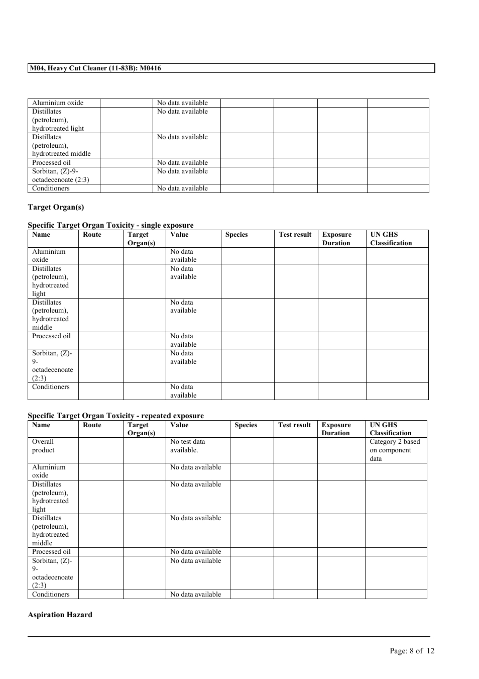 MEGUIAR'S M04 User Manual | Page 8 / 12