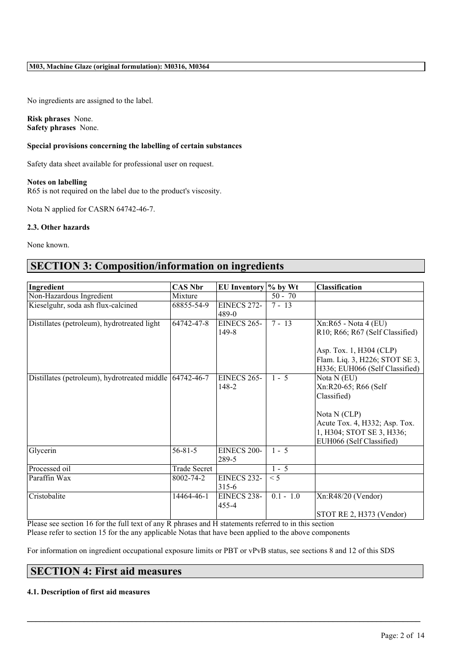 MEGUIAR'S M03 User Manual | Page 2 / 14