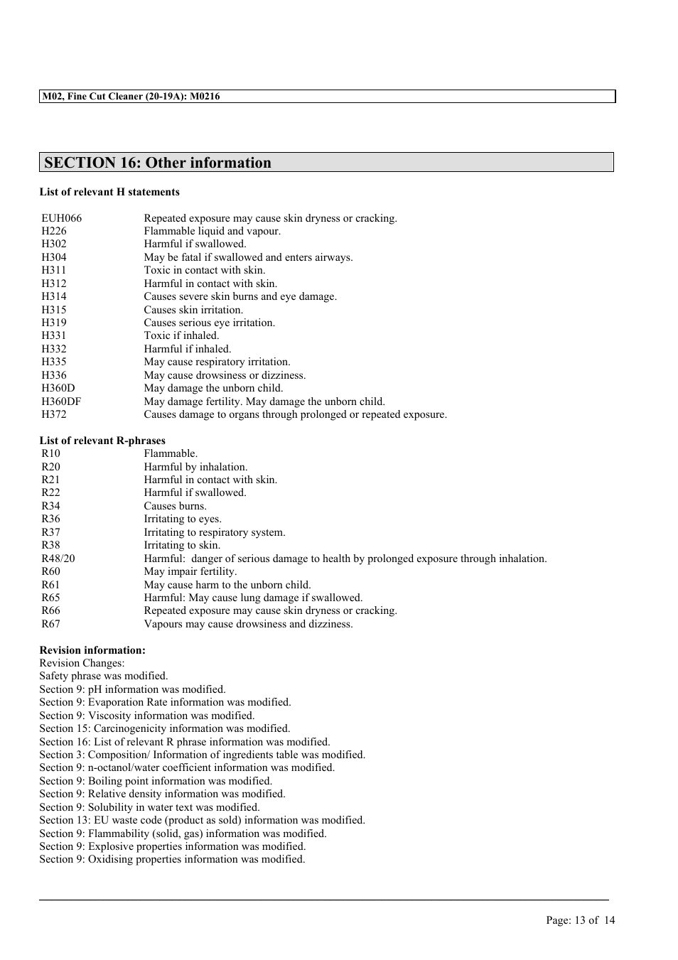 MEGUIAR'S M02 User Manual | Page 13 / 14