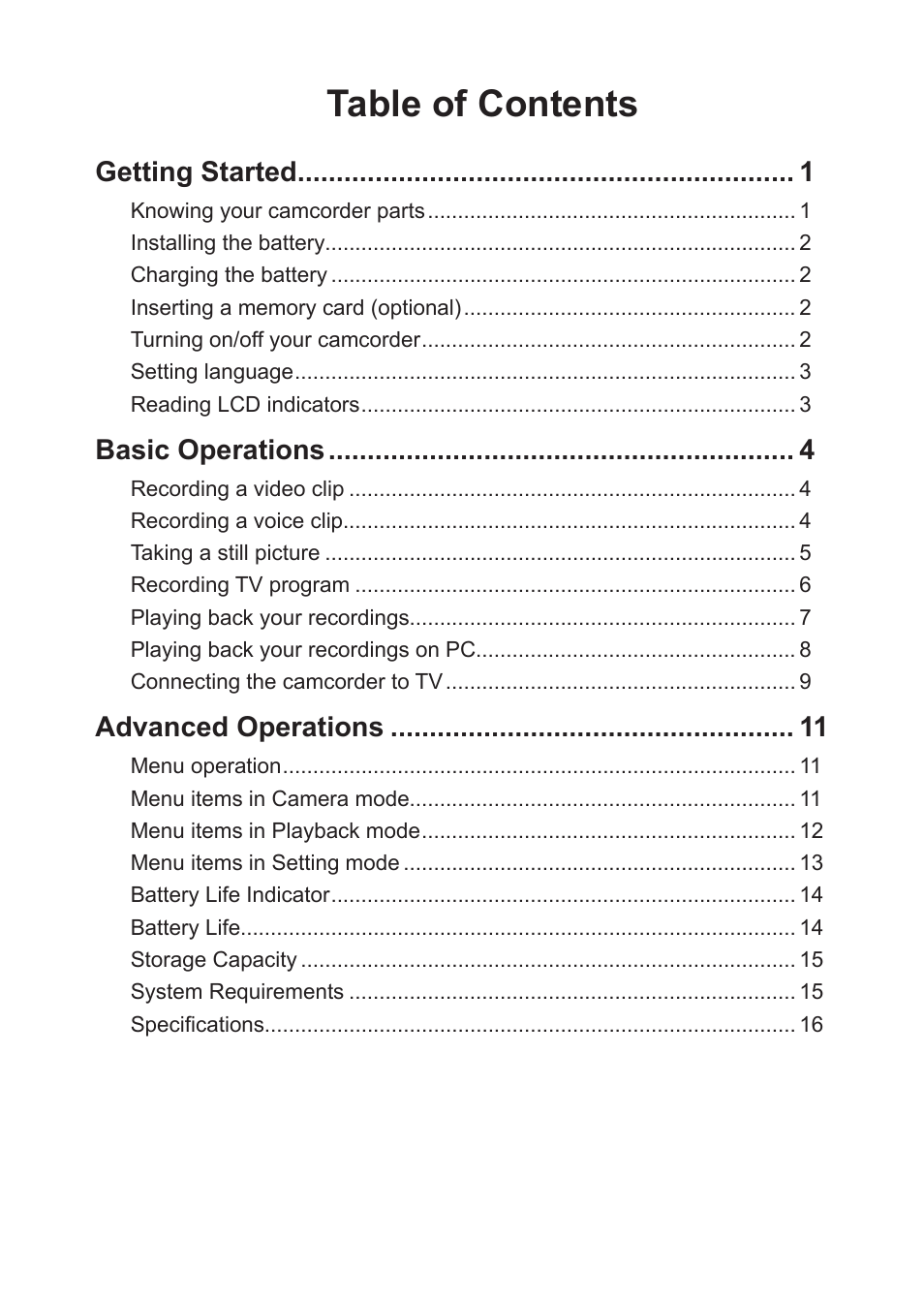 AIPTEK Action Z5X5P User Manual | Page 7 / 160