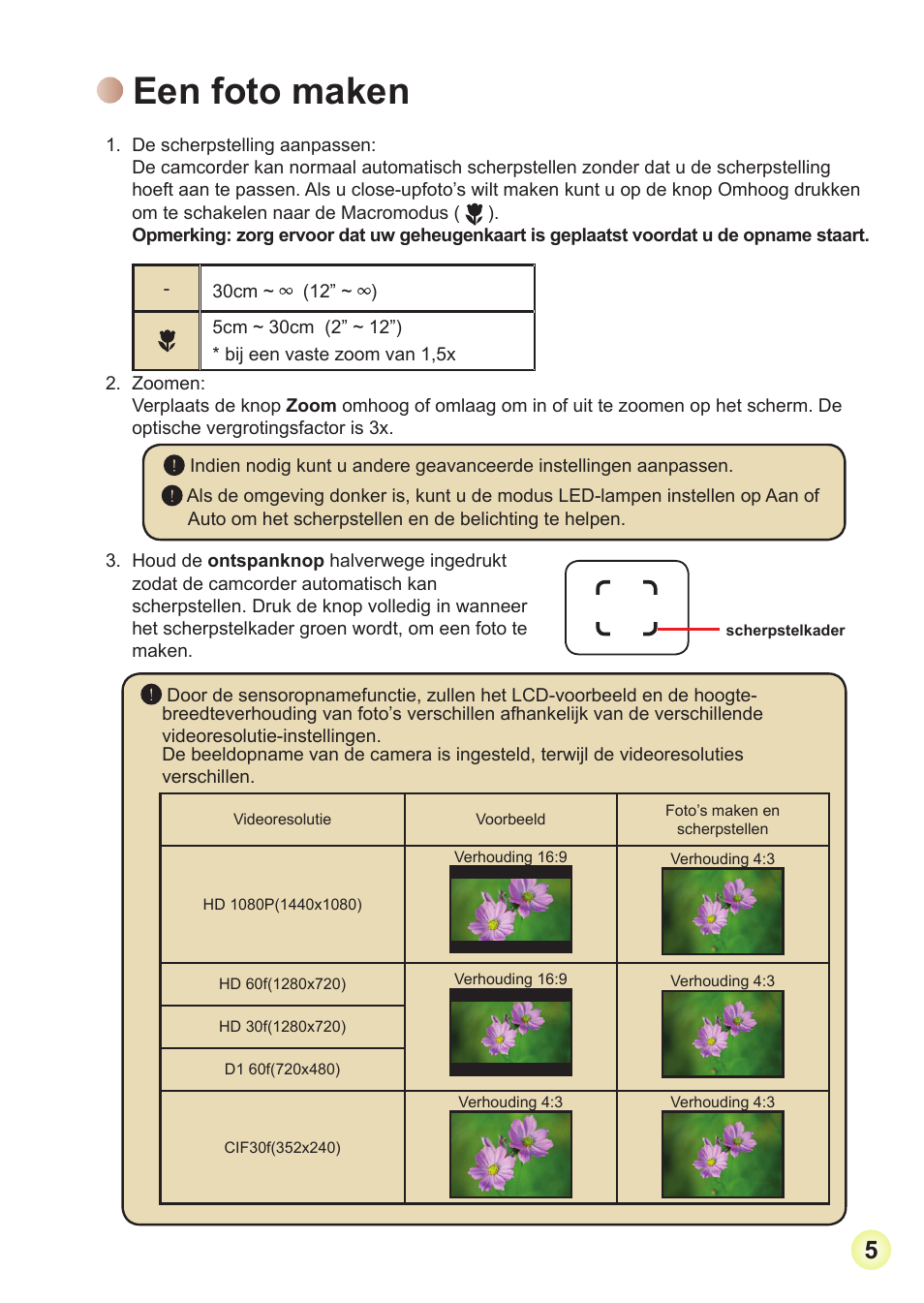 Een foto maken | AIPTEK Action Z5X5P User Manual | Page 97 / 160