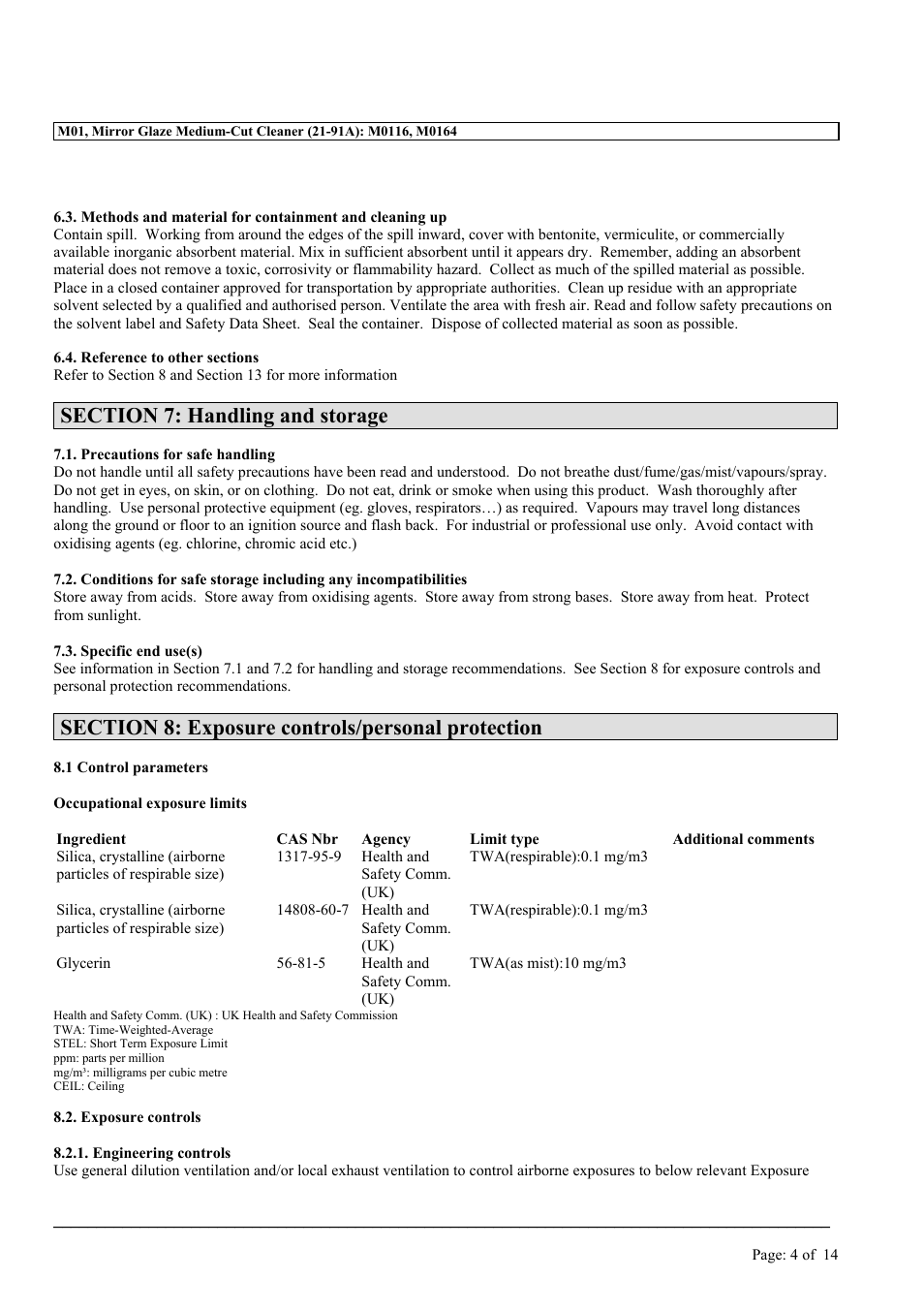 MEGUIAR'S M01 User Manual | Page 4 / 14
